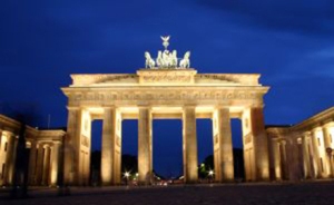 La Puerta de Brandeburgo, símbolo de Berlín.